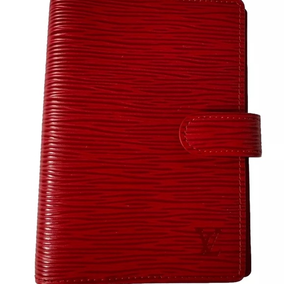 GORGEOUS Louis Vuitton Red Epi Leather Agenda PM Day Planner - Picture 4 of 6